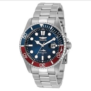 Invicta Pro Diver w/ Blue & Red Dial- 43mm